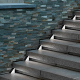 Modern Triangle Solar Step Lights IP65 Waterproof Wireless Outdoor LED Deck and Path Lighting
