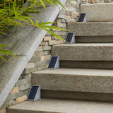 Modern Triangle Solar Step Lights IP65 Waterproof Wireless Outdoor LED Deck and Path Lighting