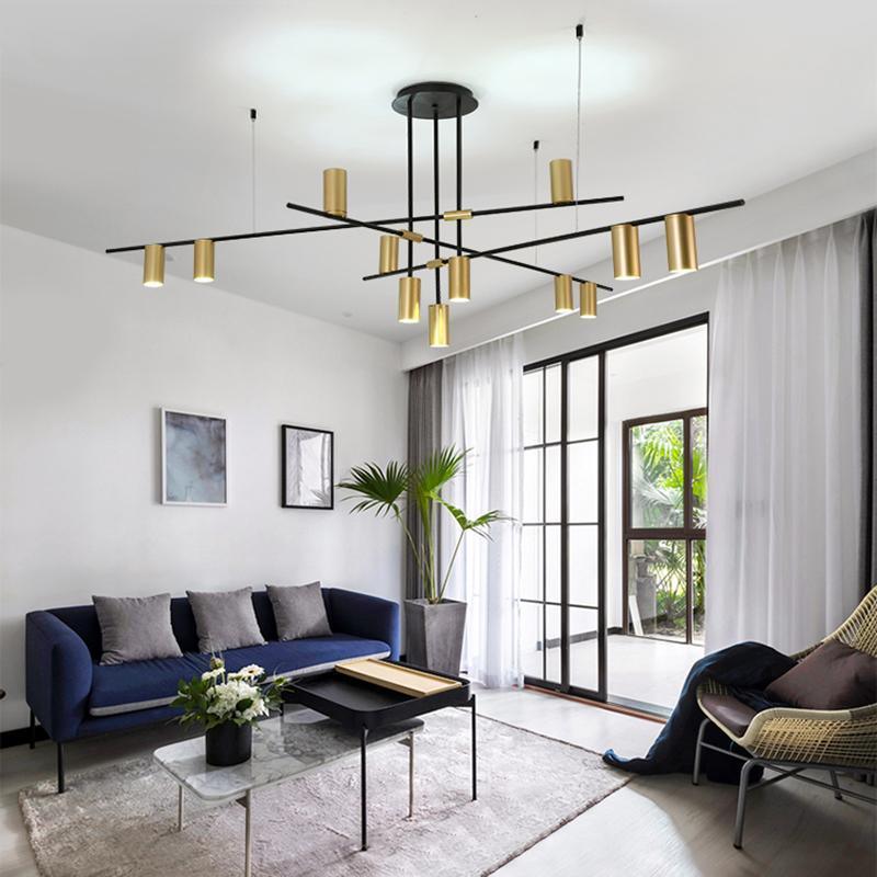 Modern Tribes Minimalist Chandelier Multi Head Pendant Light for Living Room and Office