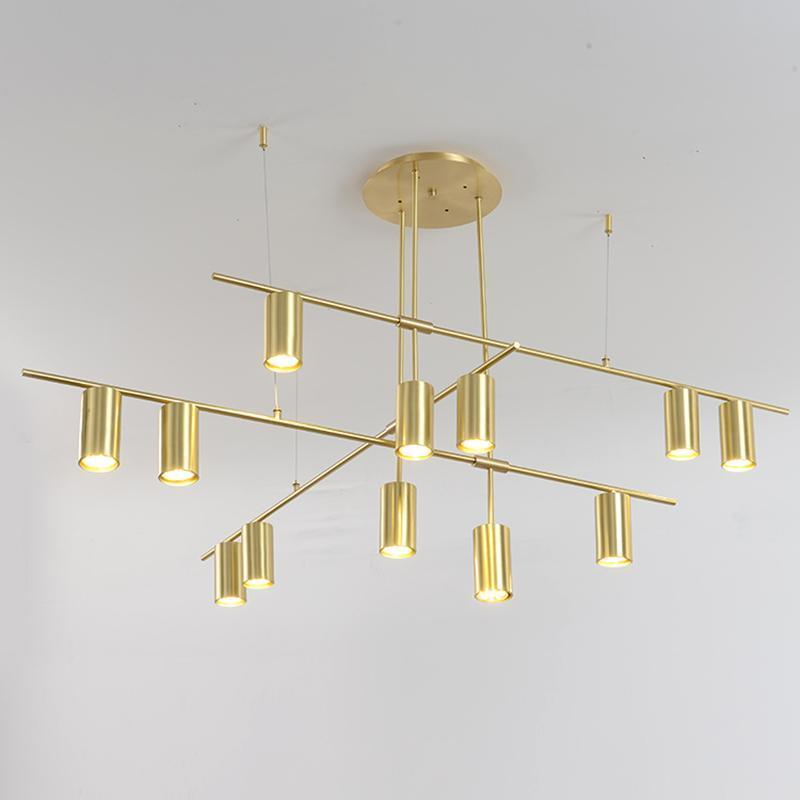 Modern Tribes Minimalist Chandelier Multi Head Pendant Light for Living Room and Office