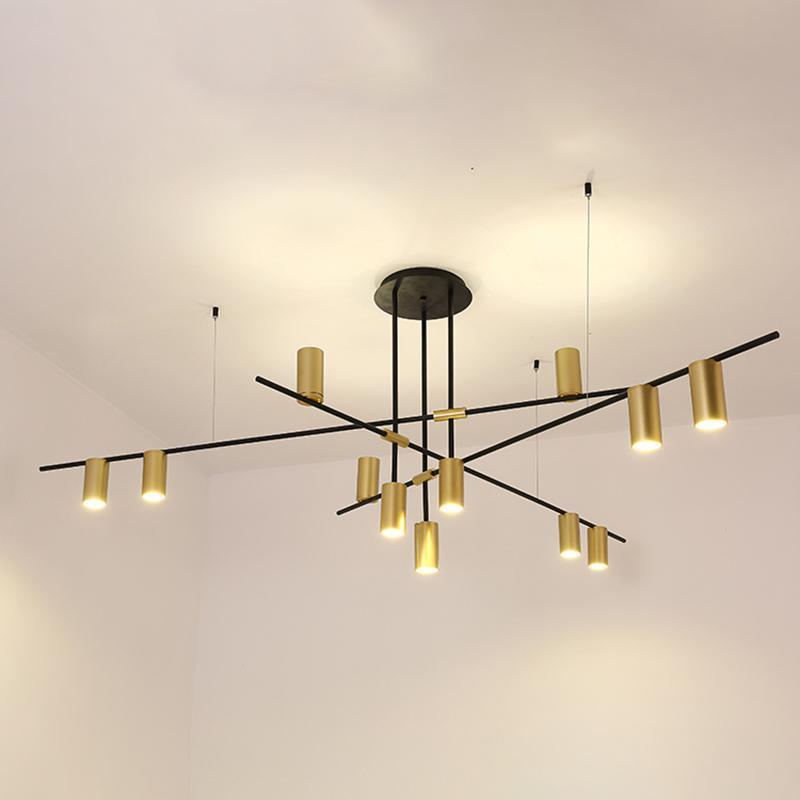 Modern Tribes Minimalist Chandelier Multi Head Pendant Light for Living Room and Office