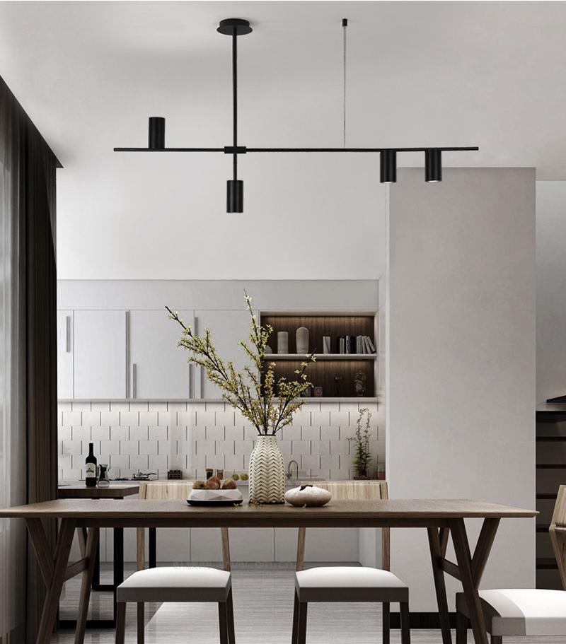 Modern Tribes Minimalist Chandelier Multi Head Pendant Light for Living Room and Office