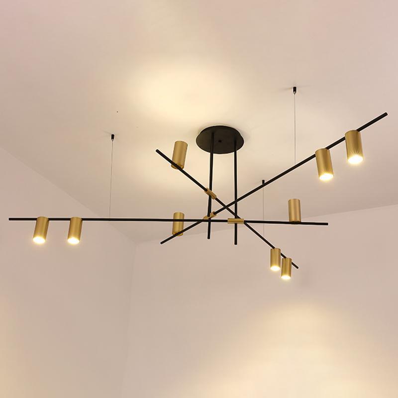 Modern Tribes Minimalist Chandelier Multi Head Pendant Light for Living Room and Office