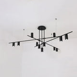 Modern Tribes Minimalist Chandelier Multi Head Pendant Light for Living Room and Office