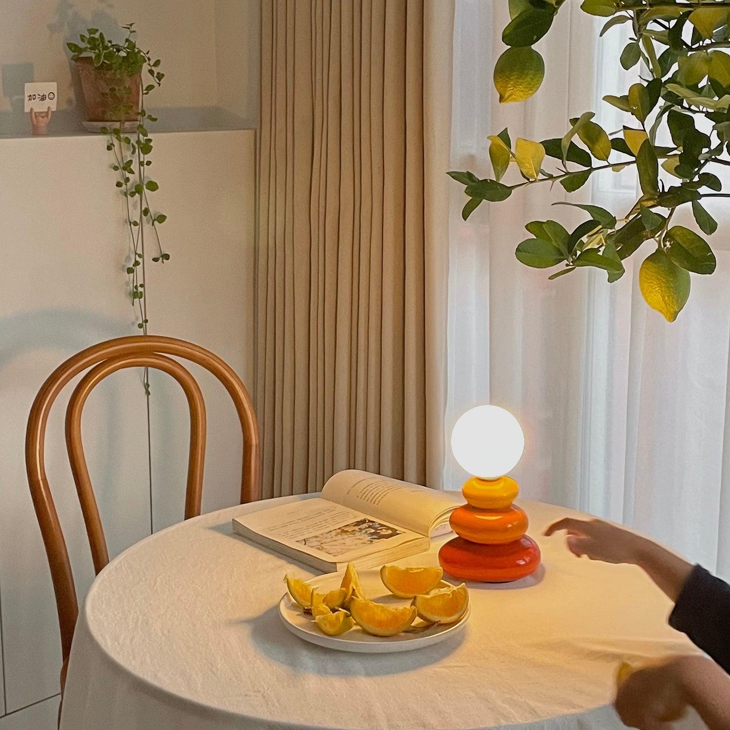modern-triple-gourd-glass-table-lamp-integrated-led-bedside-lighting