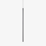 Modern Tubular LED Linear Pendant Light Minimalist Hanging Fixture for Dining Room and Kitchen Island