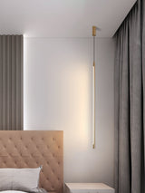 Modern Tubular LED Linear Pendant Light Minimalist Hanging Fixture for Dining Room and Kitchen Island