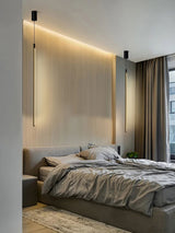 Modern Tubular LED Linear Pendant Light Minimalist Hanging Fixture for Dining Room and Kitchen Island