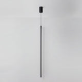 Modern Tubular LED Linear Pendant Light Minimalist Hanging Fixture for Dining Room and Kitchen Island