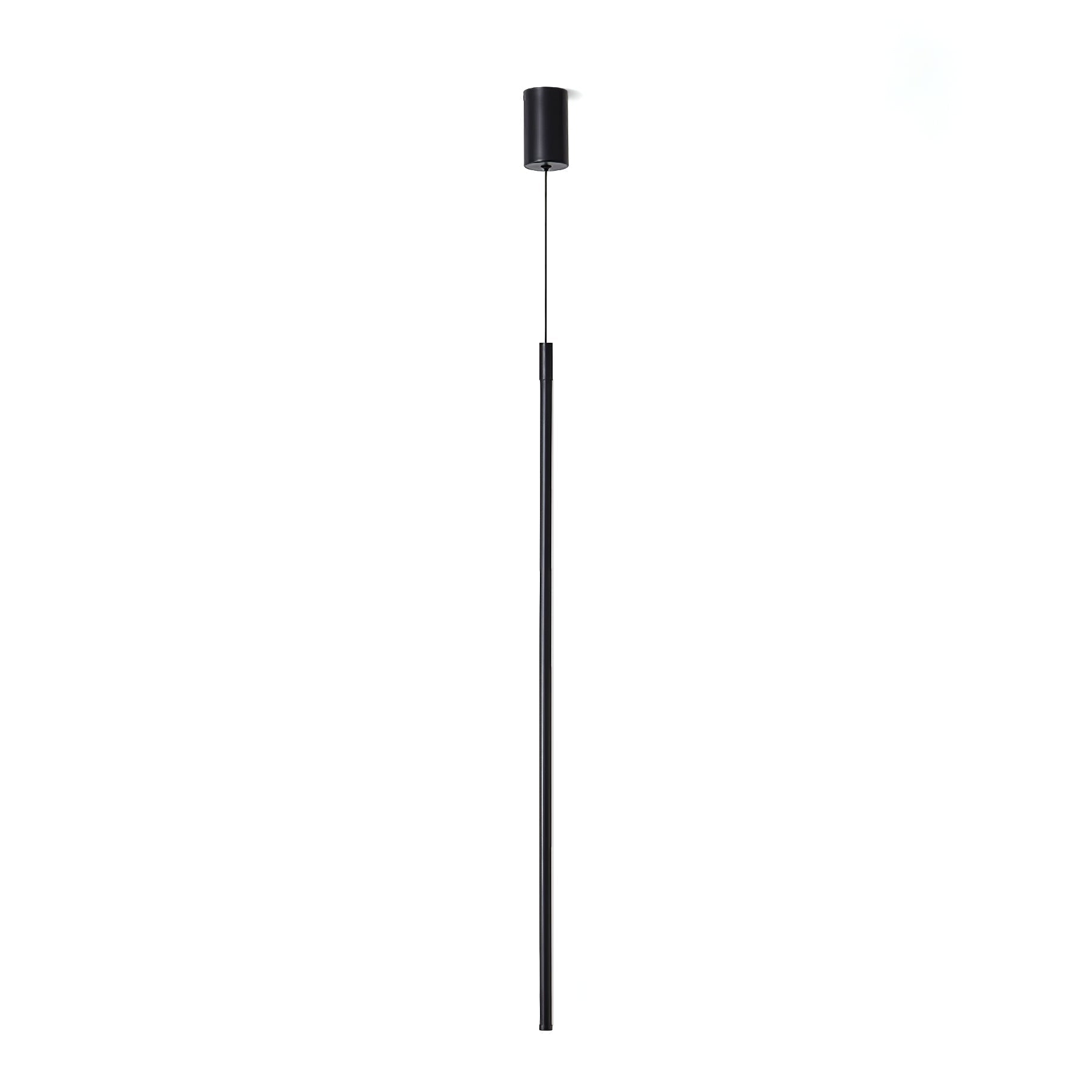 Modern Tubular LED Linear Pendant Light Minimalist Hanging Fixture for Dining Room and Kitchen Island