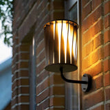 Modern Twisted Waterproof LED Outdoor Wall Lamp Exterior Porch Sconce for Garden and Patio