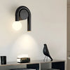 Modern U Shaped Arched 2 Light LED Wall Sconce Matte Black Bathroom Vanity Light Fixture