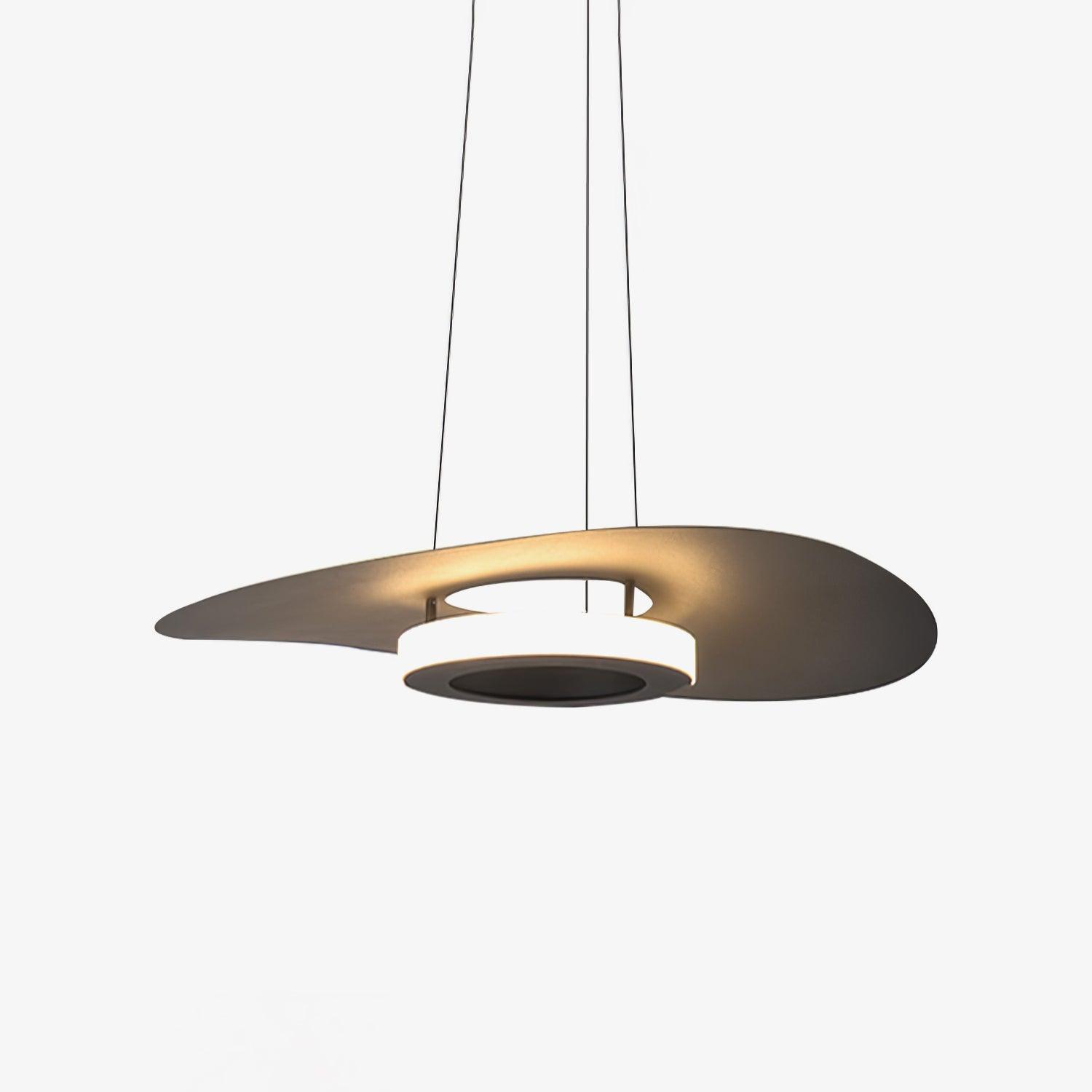 Modern UFO LED Pendant Light Minimalist Aluminum Hanging Lamp for Living Room and Kitchen
