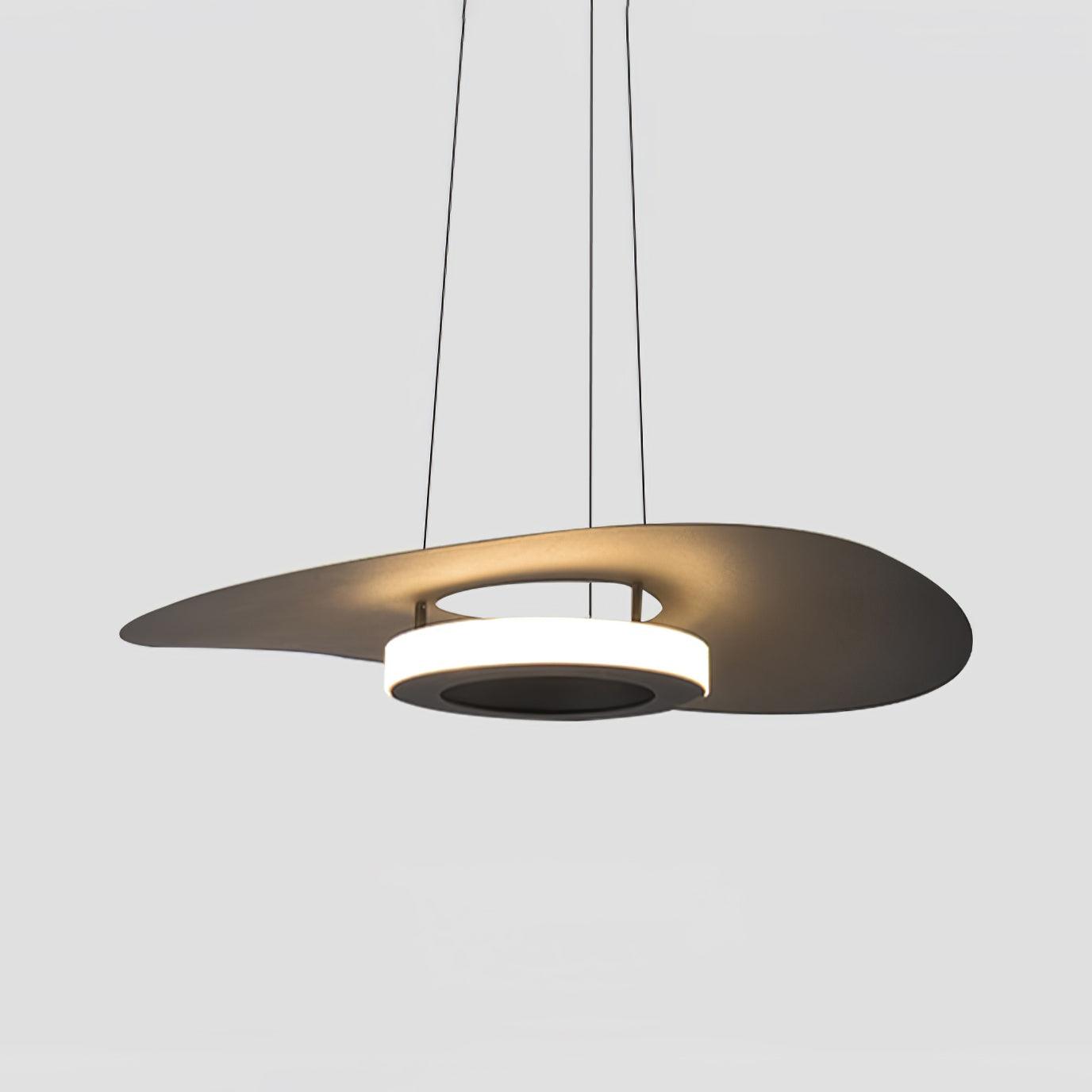 Modern UFO LED Pendant Light Minimalist Aluminum Hanging Lamp for Living Room and Kitchen