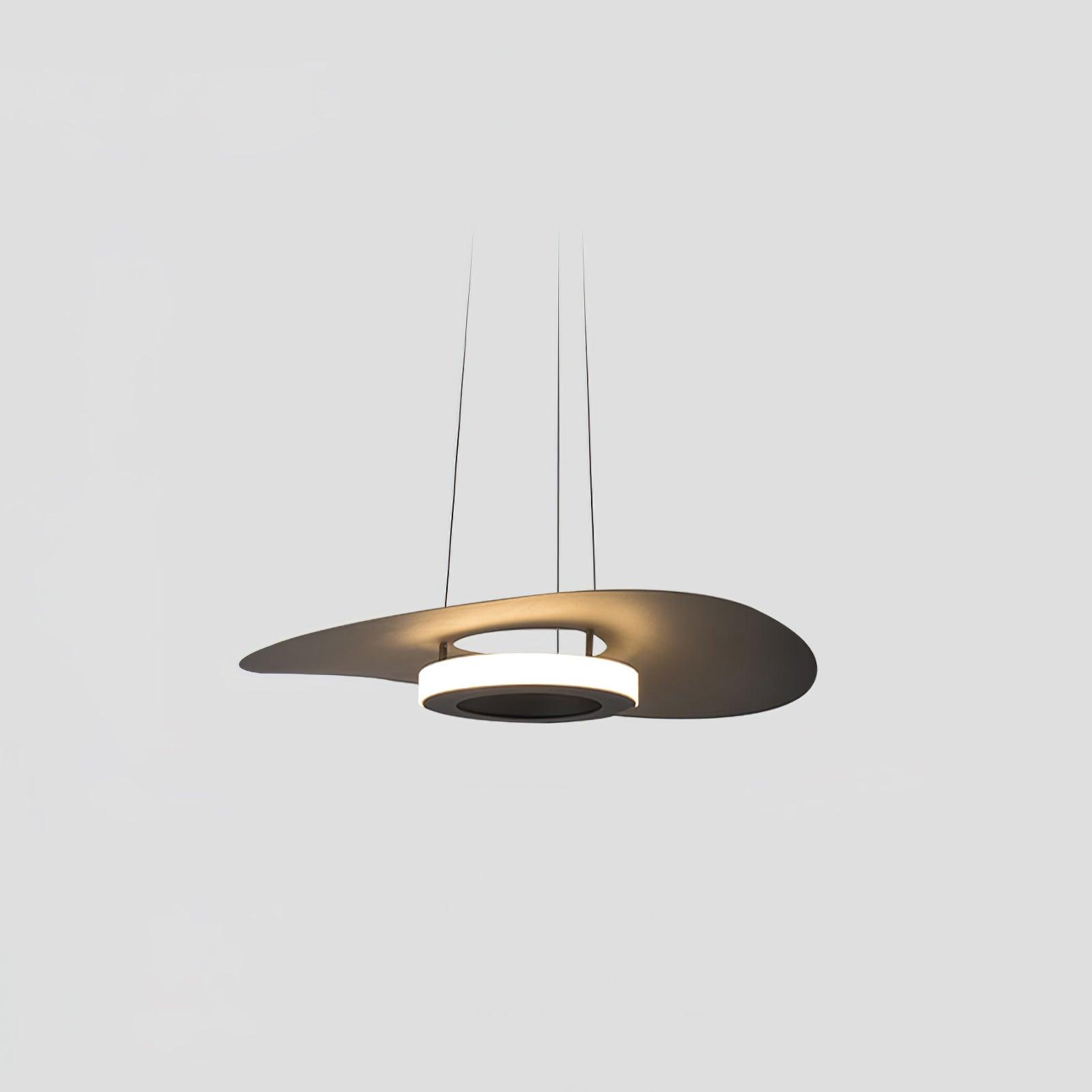 Modern UFO LED Pendant Light Minimalist Aluminum Hanging Lamp for Living Room and Kitchen