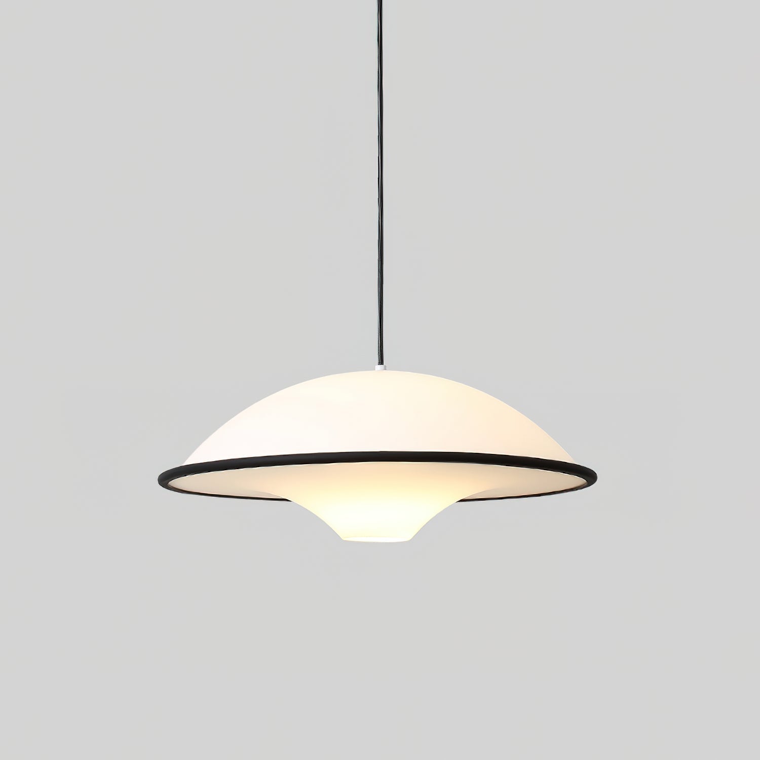 Modern UFO Silhouette Pendant Light Minimalist Acrylic Ceiling Hanging Lamp