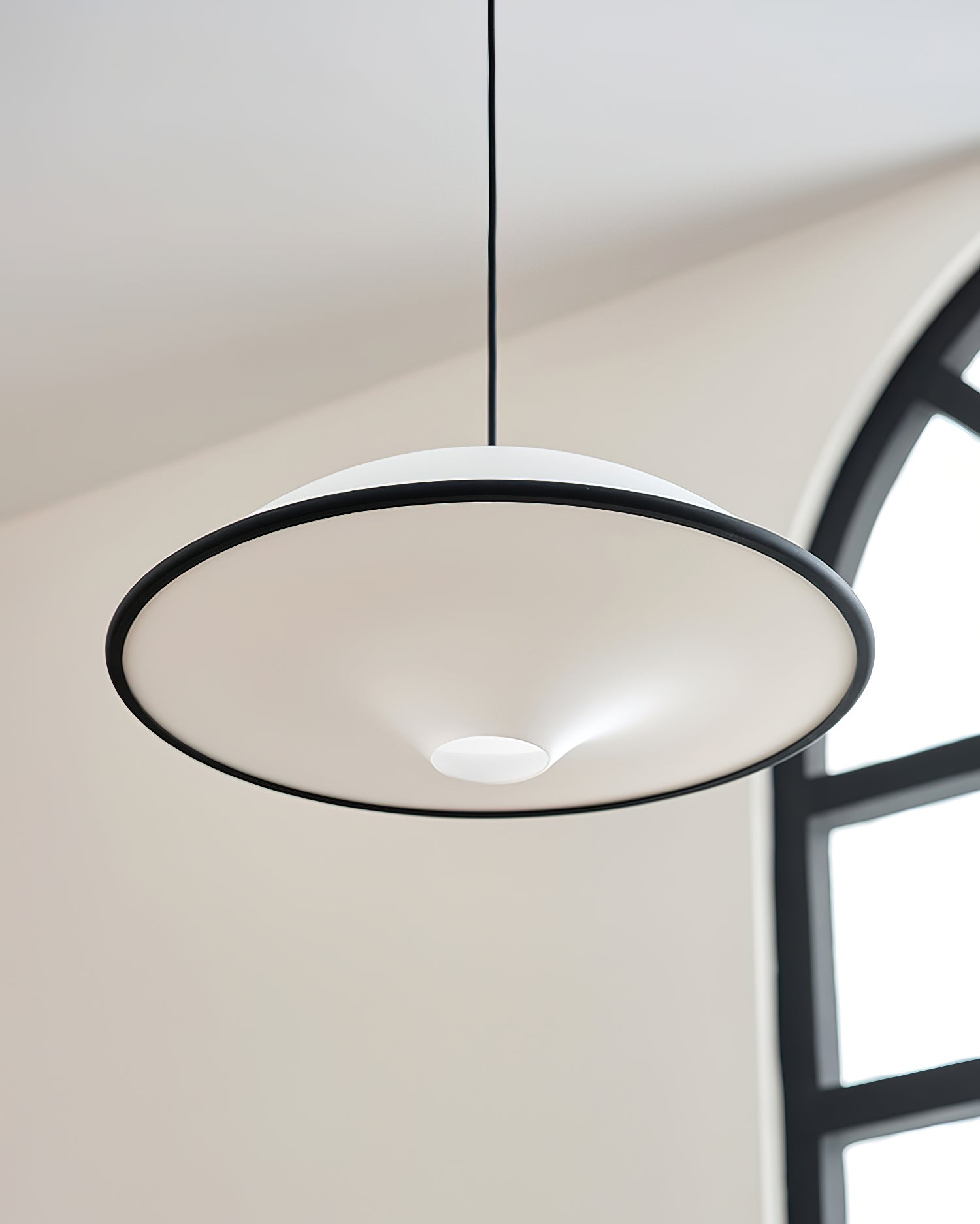 Modern UFO Silhouette Pendant Light Minimalist Acrylic Ceiling Hanging Lamp