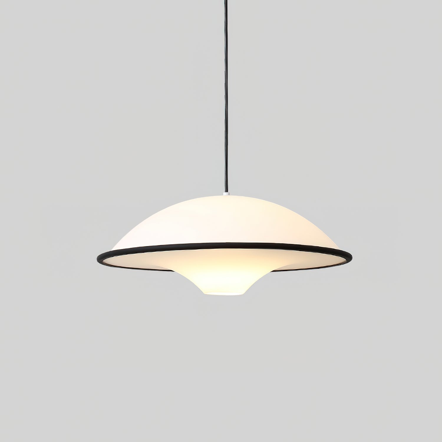 Modern UFO Silhouette Pendant Light Minimalist Acrylic Ceiling Hanging Lamp