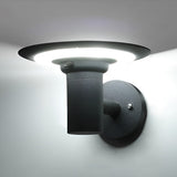 Modern UFO Solar LED Wall Sconce Waterproof Aluminum Outdoor Lighting for Garden and Patio