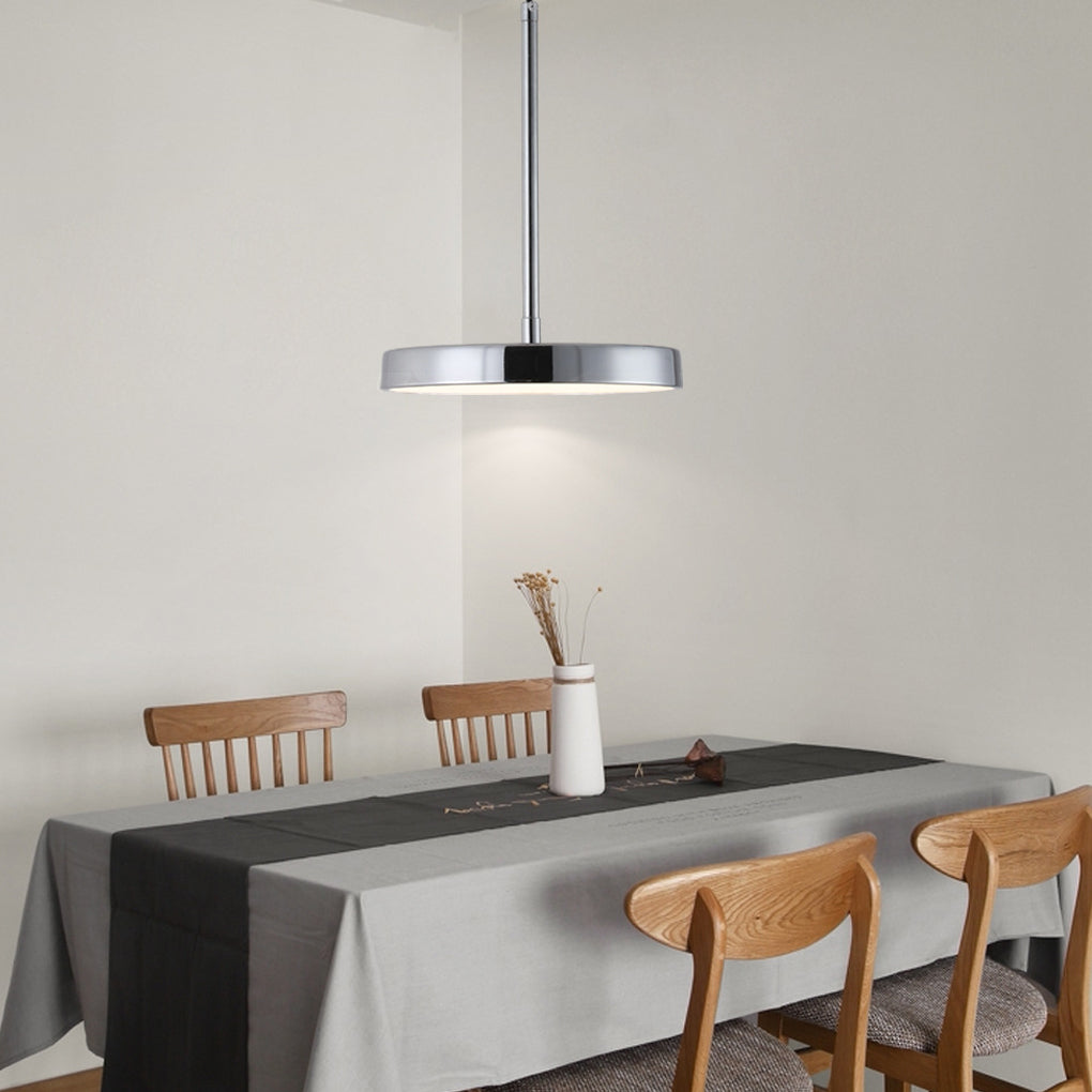 Modern Ultra Thin Round LED Pendant Light Nordic Minimalist Hanging Lamp for Kitchen Island
