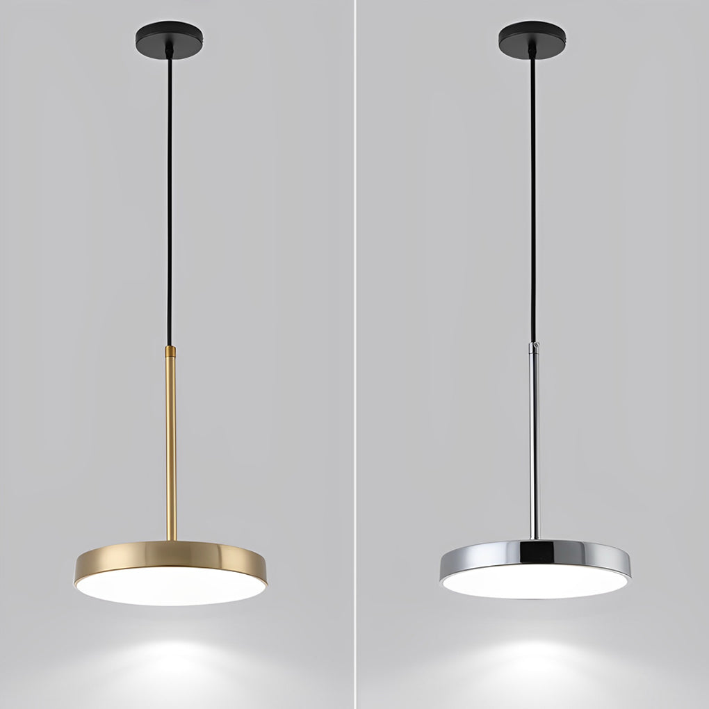 Modern Ultra Thin Round LED Pendant Light Nordic Minimalist Hanging Lamp for Kitchen Island
