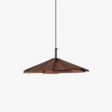 Modern Umbrella Shape Wooden LED Hanging Pendant Light for Dining Room