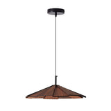 Modern Umbrella Shape Wooden LED Hanging Pendant Light for Dining Room