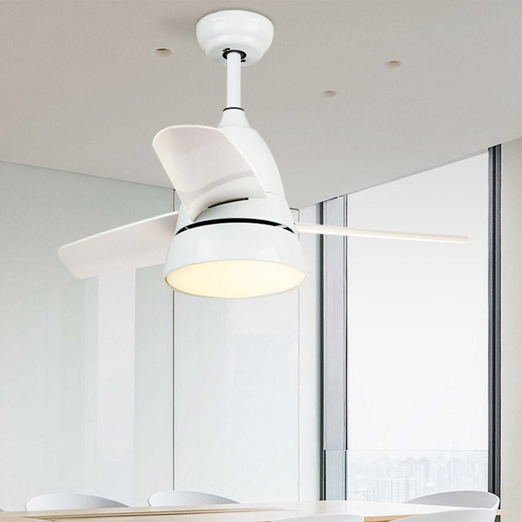 Modern 36 Inch LED Ceiling Fan with 3 Color Adjustable Light Ultra Silent for Kids Room