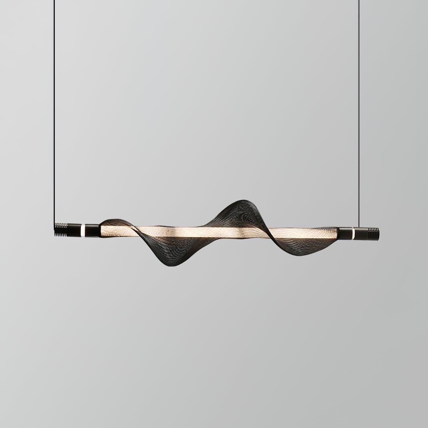 Modern Vapour LED Pendant Light with Fiber Mesh Shade and Geometric Design