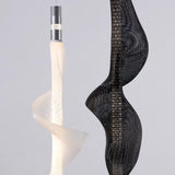 Modern Vapour LED Pendant Light with Fiber Mesh Shade and Geometric Design