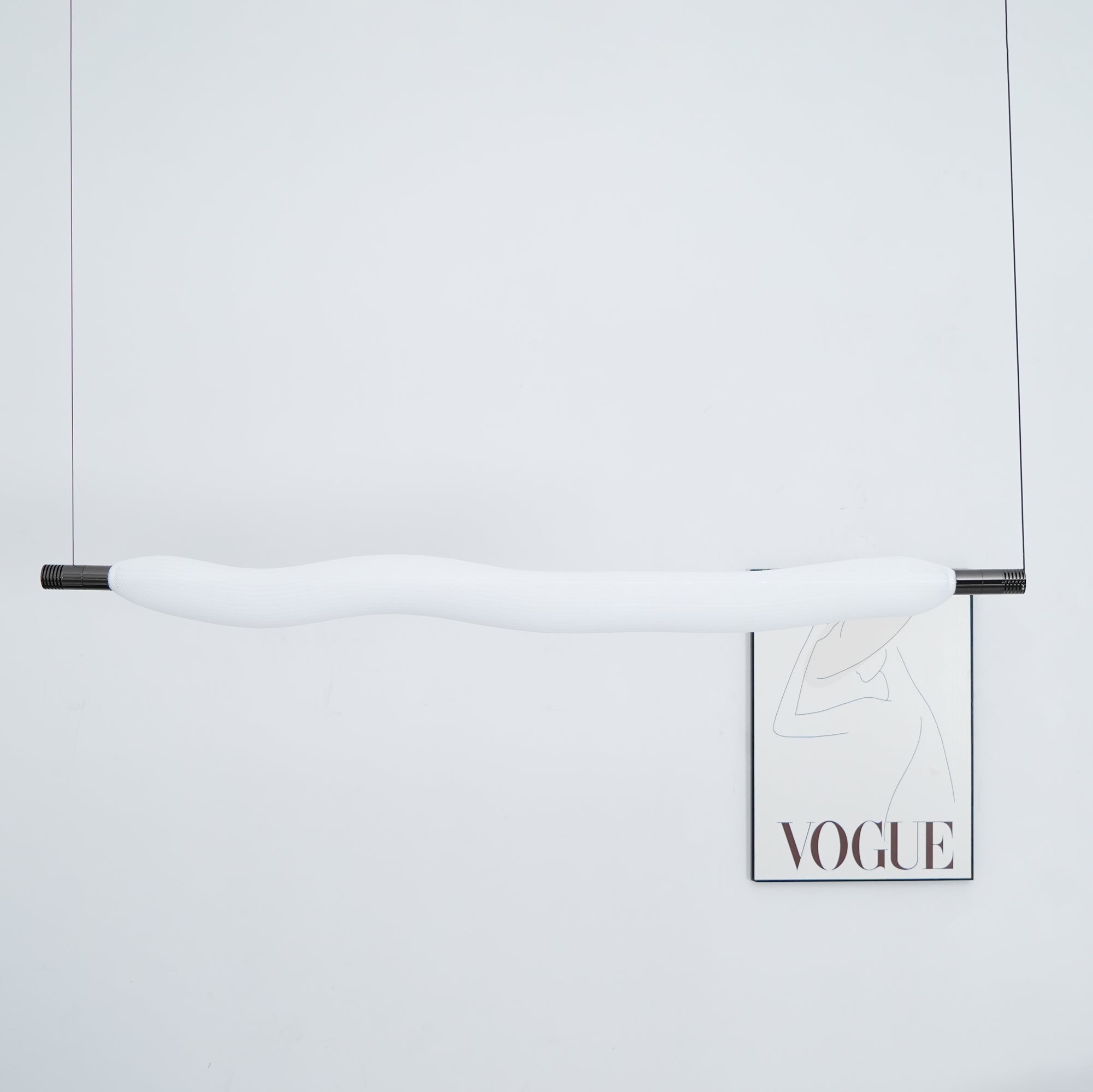 Modern Vapour LED Pendant Light with Fiber Mesh Shade and Geometric Design