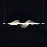 Modern Vapour LED Pendant Light with Fiber Mesh Shade and Geometric Design