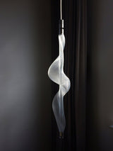 Modern Vapour LED Pendant Light with Fiber Mesh Shade and Geometric Design