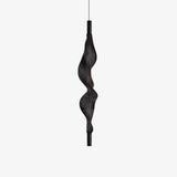 Modern Vapour LED Pendant Light with Fiber Mesh Shade and Geometric Design
