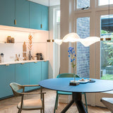 Modern Vapour LED Pendant Light with Fiber Mesh Shade and Geometric Design