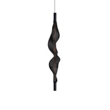 Modern Vapour LED Pendant Light with Fiber Mesh Shade and Geometric Design