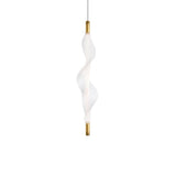 Modern Vapour LED Pendant Light with Fiber Mesh Shade and Geometric Design