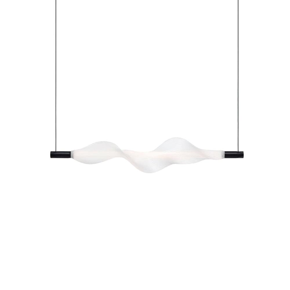 Modern Vapour LED Pendant Light with Fiber Mesh Shade and Geometric Design