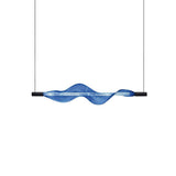 Modern Vapour LED Pendant Light with Fiber Mesh Shade and Geometric Design