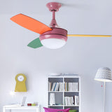 42 Inch Kids Ceiling Fan with Silent 6 Speed Motor and Dimmable 3 Color LED Light