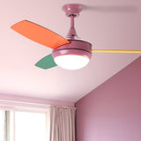 42 Inch Kids Ceiling Fan with Silent 6 Speed Motor and Dimmable 3 Color LED Light