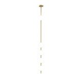 Modern Vertical Brass Globe LED Pendant Light Multi Ball Ceiling Fixture for Hallways
