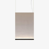 Modern Vertical Fabric Curtain LED Pendant Light for Indoor Living Spaces