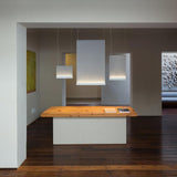 Modern Vertical Fabric Curtain LED Pendant Light for Indoor Living Spaces