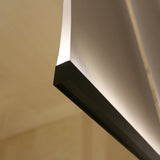 Modern Vertical Fabric Curtain LED Pendant Light for Indoor Living Spaces