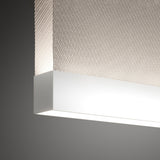 Modern Vertical Fabric Curtain LED Pendant Light for Indoor Living Spaces