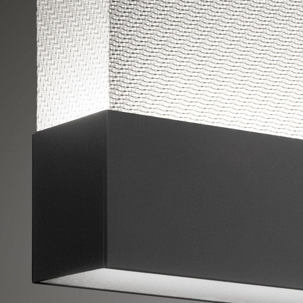 Modern Vertical Fabric Curtain LED Pendant Light for Indoor Living Spaces