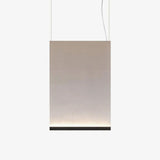 Modern Vertical Fabric Curtain LED Pendant Light for Indoor Living Spaces