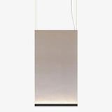 Modern Vertical Fabric Curtain LED Pendant Light for Indoor Living Spaces