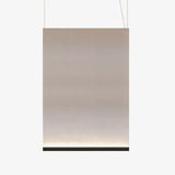 Modern Vertical Fabric Curtain LED Pendant Light for Indoor Living Spaces